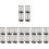 20Pcs Wear-Resistant Black Oxford Mesh Cone Bags with Drawstring 6