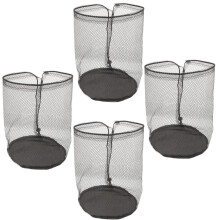 20Pcs Wear-Resistant Black Oxford Mesh Cone Bags with Drawstring