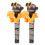 4Pcs Black Plastic Lollipop Holder Toy Creative Robot Candy Storage 2