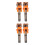 4Pcs Black Plastic Lollipop Holder Toy Creative Robot Candy Storage 7