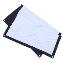 2Pcs Foldable White Polyester Projector Screen Portable Indoor Outdoor