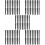 250Pcs Black PP Makeup Spatulas Long Handle Cosmetic Mixing Tools 10