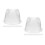 20Pcs White PVC Plastic Hat Supports for Caps Travel Display Use 8
