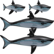 12Pcs PVC Inflatable Shark Pool Float Playthings