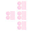 140Pcs Pink Pet Colored Light Sheets Self-Adhesive for DIY Decor 4
