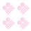 140Pcs Pink Pet Colored Light Sheets Self-Adhesive for DIY Decor 8