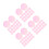 140Pcs Pink Pet Colored Light Sheets Self-Adhesive for DIY Decor 6