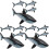 12Pcs PVC Inflatable Shark Pool Float Playthings 4