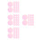140Pcs Pink Pet Colored Light Sheets Self-Adhesive for DIY Decor 7