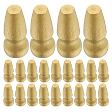 50Pcs Wooden Flagpole Cap Golden Decorative Outdoor Flag Accessories