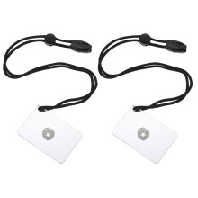 10Pcs Durable Acrylic Survival Signal Mirror with Lanyard for Camping