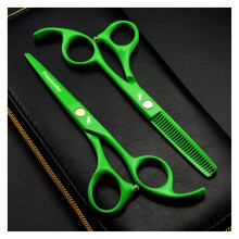 Professional Hair Cutting Scissors Set 5.5 Inch 6CR Stainless Steel Barber Shears with Case