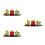 3Sets Mini Snake Figur Resin Auto Schmuck Glücksbeutel Diverse 9