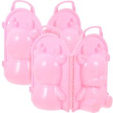 4Pcs Kids Maker Clips Pink Winter Outdoor Toy Set