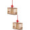 2 Pcs Double Lattice Wooden Grasshopper Cage 8