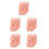5Pcs Reusable Soft Silicone Nail Practice Foot Model for Acrylic Nails 10