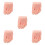 5Pcs Reusable Soft Silicone Nail Practice Foot Model for Acrylic Nails 6