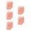 5Pcs Reusable Soft Silicone Nail Practice Foot Model for Acrylic Nails 7