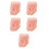 5Pcs Reusable Soft Silicone Nail Practice Foot Model for Acrylic Nails 5