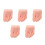 5Pcs Reusable Soft Silicone Nail Practice Foot Model for Acrylic Nails 4
