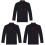 3Pcs Breathable Black Long Sleeve Casual Catering Jackets 2