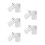 5Pcs White Plastic Hidden Money Storage Container Discreet Home Safe 5
