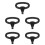 5Pcs Sturdy Black Plastic Cart Push Handles for Wagon and Trolley Use 8