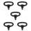 5Pcs Sturdy Black Plastic Cart Push Handles for Wagon and Trolley Use 10
