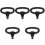 5Pcs Sturdy Black Plastic Cart Push Handles for Wagon and Trolley Use 5
