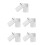 5Pcs White Plastic Hidden Money Storage Container Discreet Home Safe 6