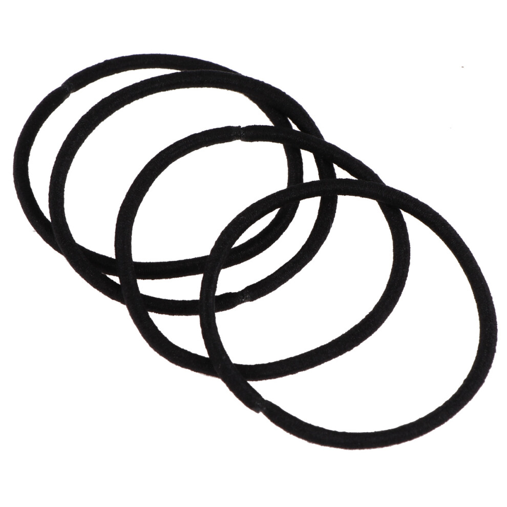 200St Elastische Zwarte Haarbanden Duurzaam Voor Vrouwen-image