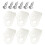 300Pcs White R-Type Cable Clip Wire Holder Easy Mount Cord Organizer 10