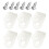 300Pcs White R-Type Cable Clip Wire Holder Easy Mount Cord Organizer 1