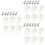 300Pcs White R-Type Cable Clip Wire Holder Easy Mount Cord Organizer 6