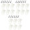 300Pcs White R-Type Cable Clip Wire Holder Easy Mount Cord Organizer 3