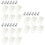 300Pcs White R-Type Cable Clip Wire Holder Easy Mount Cord Organizer 7