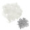 300Pcs White R-Type Cable Clip Wire Holder Easy Mount Cord Organizer 11