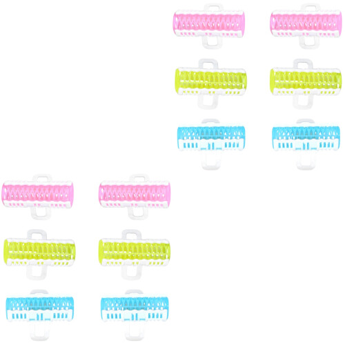 12St Plastic Haarrollers Voor Creatieve Kapsels - Assortie Kleuren 2