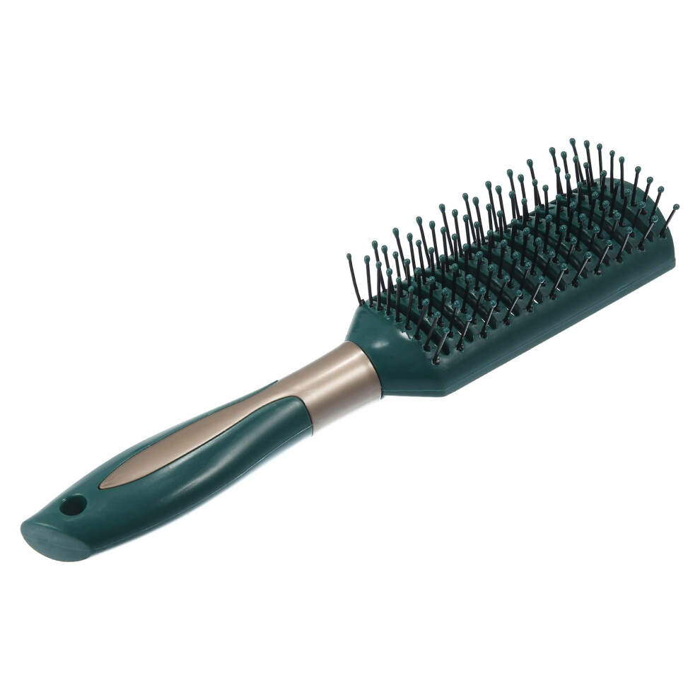 Green Vented Hair Brush For Blow Drying, Detangling Brush For Wet And Dry Hair,