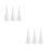 6Pcs White Foam Cones Polystyrene for DIY and Home Decor 8