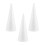 6Pcs White Foam Cones Polystyrene for DIY and Home Decor 3