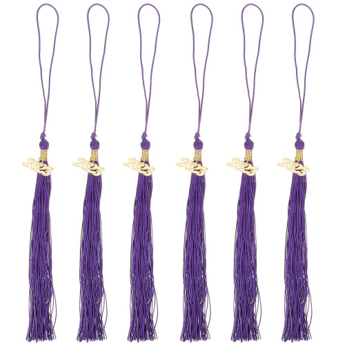 18Stk Purple Graduation Tassels, Sichere Abschlussfeier- 2