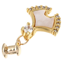 2Stk Goldene Uhrband Anhänger Dekorative Charms Robust