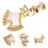 2Stk Goldene Uhrband Anhänger Dekorative Charms Robust 10