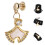 2Stk Goldene Uhrband Anhänger Dekorative Charms Robust 11