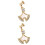 2Stk Goldene Uhrband Anhänger Dekorative Charms Robust 6
