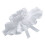 3St Verstelbare Witte Ruffle Nekband Polyester Feest En 1