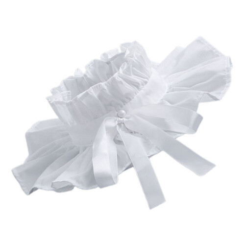 3St Verstelbare Witte Ruffle Nekband Polyester Feest En
