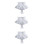 3St Verstelbare Witte Ruffle Nekband Polyester Feest En 4