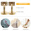 2St Railing Brackets Goud Rvs Duurzaam Voor Trapleuning 8